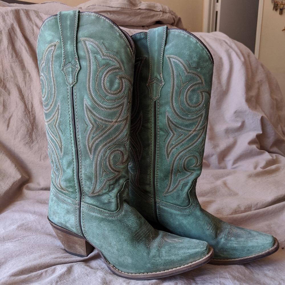 Durango Dreamcatcher Turquoise Cowboy Boots Sz 9